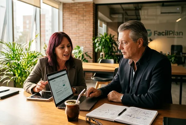 Sesión de consultoría y estrategia digital en FacilPlan Uruguay